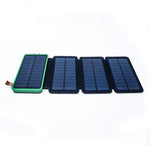 4-Fold Solar Dual-USB Charger 10,000mAH and LED Light Stealth Angel Survival