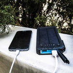 20,000 mAh Solar Charger w/ Fire Starter and Twin Flashlight Stealth Angel Survival