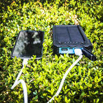 20,000 mAh Solar Charger w/ Fire Starter and Twin Flashlight Stealth Angel Survival