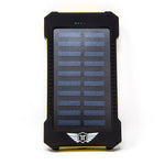 10,000mAH Waterproof / Shockproof Solar Dual-USB Charger and LED Light Stealth Angel Survival