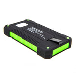 10,000mAH Waterproof / Shockproof Solar Dual-USB Charger and LED Light Stealth Angel Survival