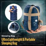 Summer Sleeping Bag Ultra Lightweight & Portable Stealth Angel Survival