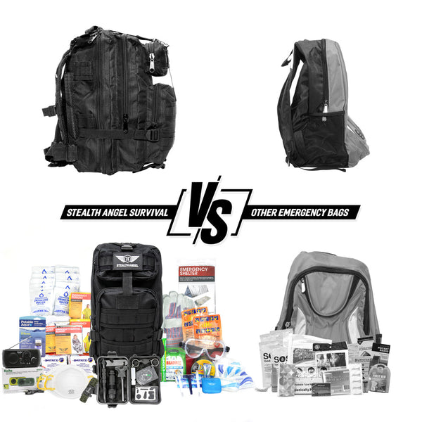 2 Person Emergency Preparedness Kit / Black Survival Backpack (72 Hour 2 Person Emergency Preparedness Kit / Black Survival Backpack (72 Hour