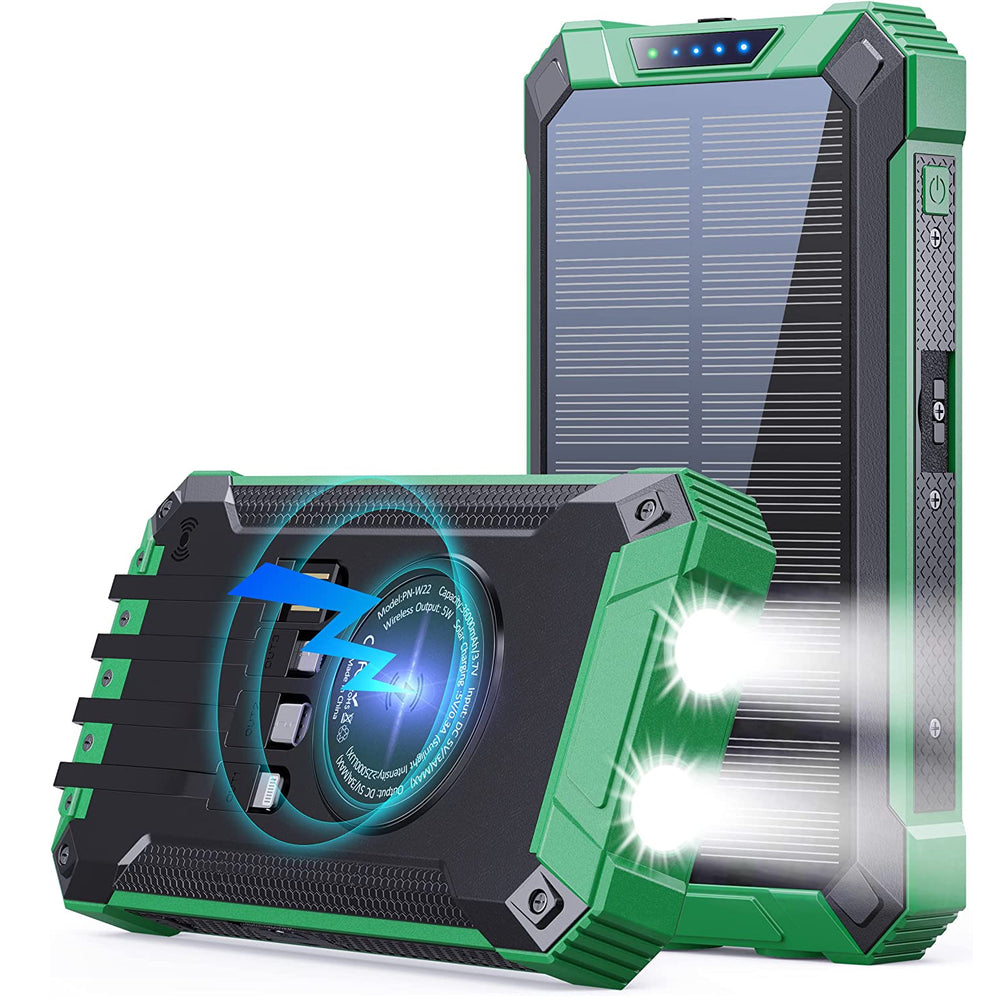 ソーラーバッテリー　solar Power bank Amazon.com: Solar Charger, Power Bank, 42800mAh Portable