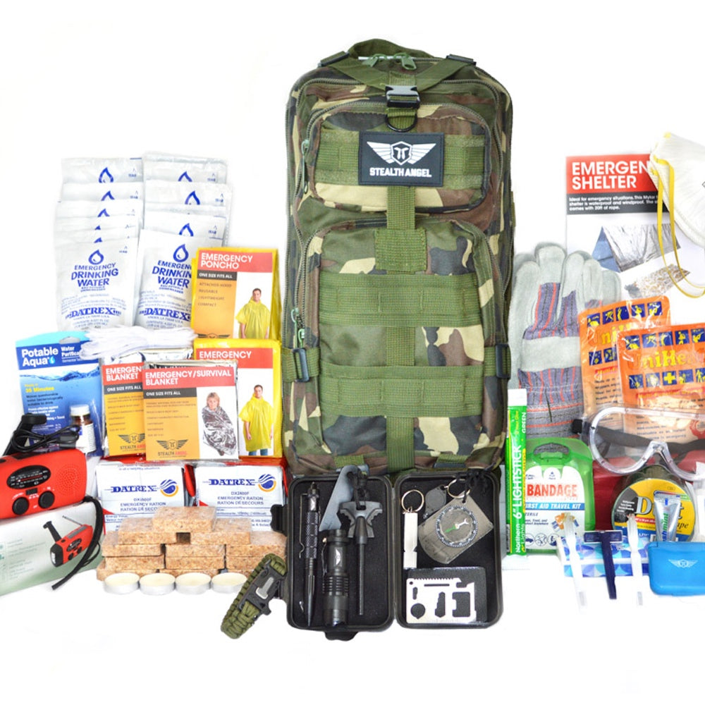 2 Person Emergency Kit / 72 Hour Backpack By Stealth Angel Survival ...