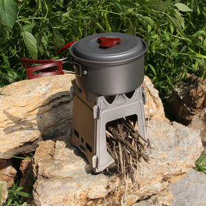 Stainless Steel Square Wood Burning Stove Lightweight And Compact Stealth Angel Survival