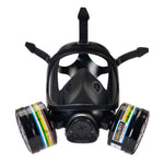 Full Face Tactical Duel Respirator Gas Mask Stealth Angel Survival