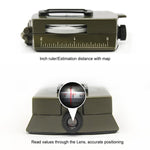 MLC1 Professional Military Lensatic Sighting Metal Compass with Carrying Pouch Stealth Angel Survival