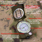 MLC1 Professional Military Lensatic Sighting Metal Compass with Carrying Pouch Stealth Angel Survival