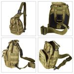 Stealth angel shoulder sling backpack military style outdoor compact black 2025