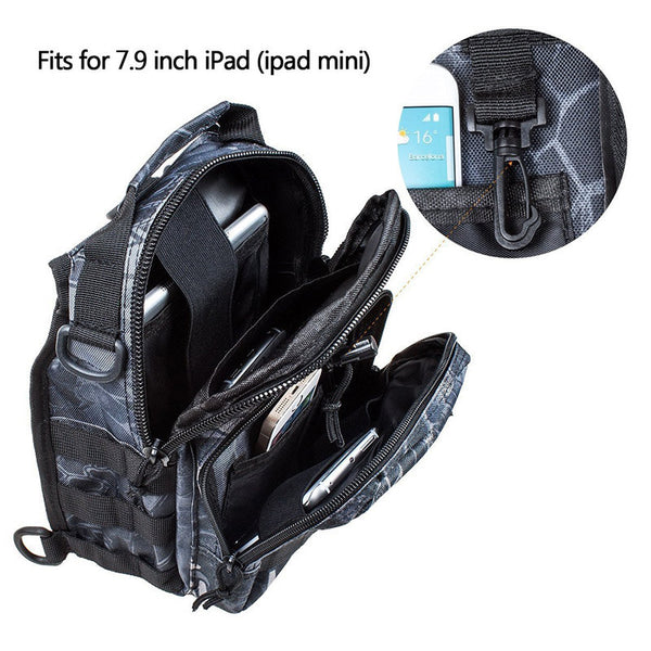 Shoulder Sling Backpack Military Style Outdoor Compact Stealth Angel S