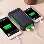 10,000mAH Waterproof / Shockproof Solar Dual-USB Charger and LED Light Stealth Angel Survival
