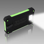 10,000mAH Water Resistant / Shockproof Solar Dual-USB Charger and LED Light Stealth Angel Survival
