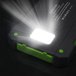 10,000mAH Waterproof / Shockproof Solar Dual-USB Charger and LED Light Stealth Angel Survival