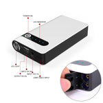 Battery ResQ - Portable Car Battery Jump Starter (12V 12000mah 400A), USB Power Bank, LED Flashlight