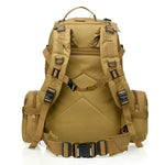 50L Backpack Daypack w/ 3 MOLLE Bags Large Military Style Outdoor Stealth Angel Survival 3M50