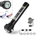 Roadside HERO ™ 9-IN-1 Multi-Function Flashlight / Survival Tool / Power Bank / Solar & USB